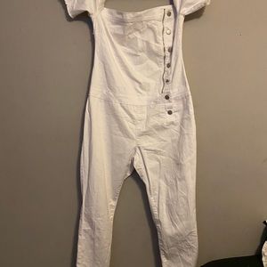 White button up Jumpsuit